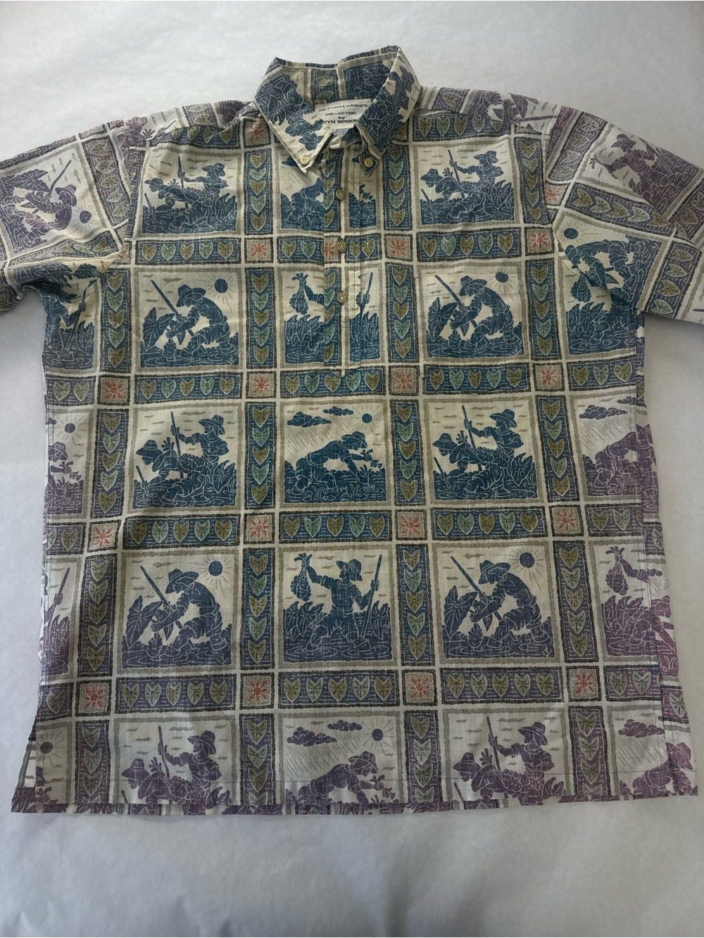 Reyn Spooner Dietrich Varez Men's M Lightweight Pictorial Button-Down